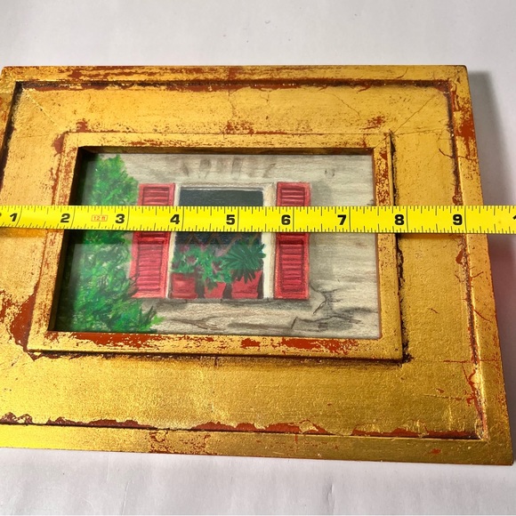 Gold red wood frame Holiday - Picture 4 of 9